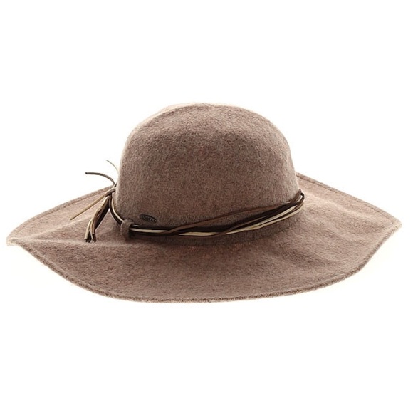 ADORA Tan Wool Blend Slightly Floppy Hat - Picture 1 of 9